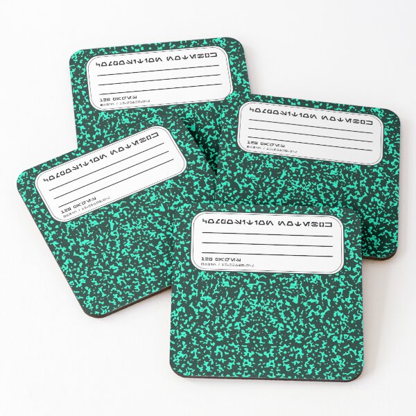 Item preview, Black and Green Aurebesh Composition Notebook designed and sold by GroovyRaffRaff.