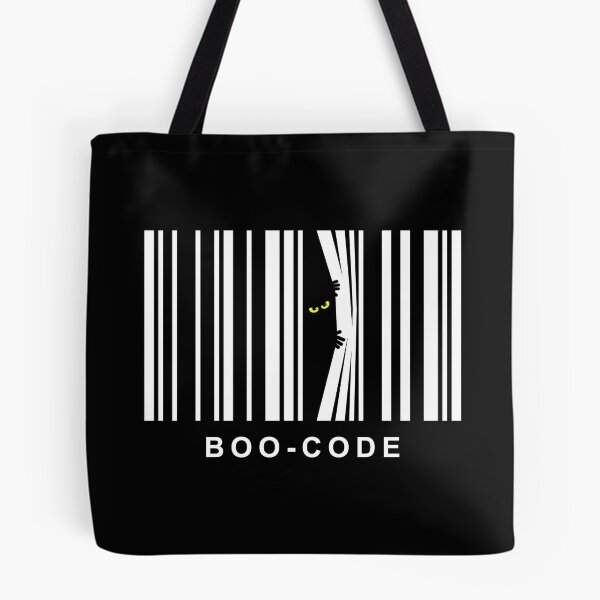 Item preview, Boo Code Funny Halloween Barcode Scary Eyes Monster designed and sold by Teeleo.