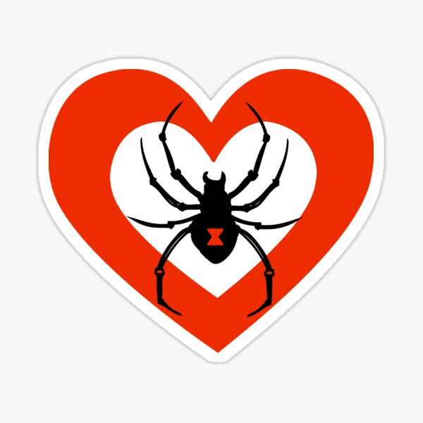Item preview, Cute Black Widow Spider Heart designed and sold by eternallygifted.