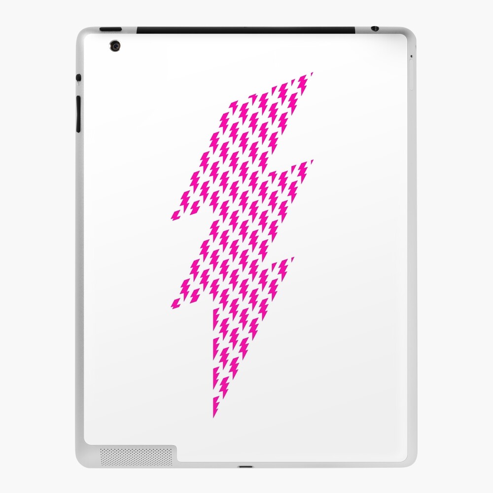 Pink Lightning Thunderbolt Ipad Case Skin By Iamstuckonearth Redbubble