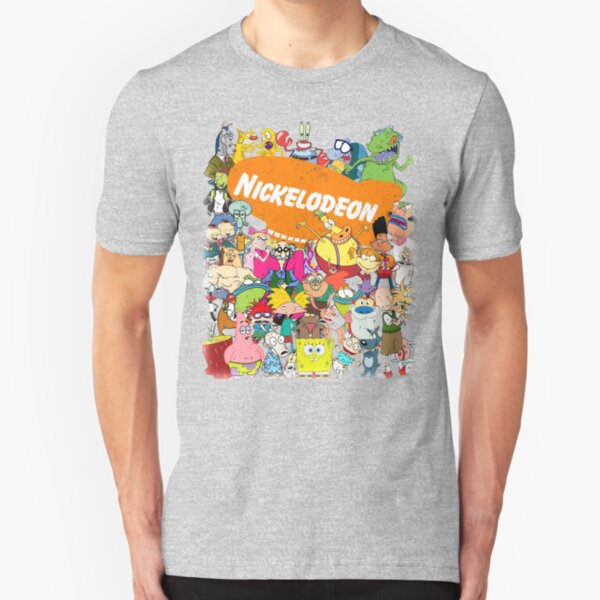 90s Nick Toons Galore! Slim Fit T-Shirt