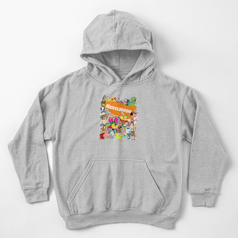 90s Nick Toons Galore! Kids Pullover Hoodie