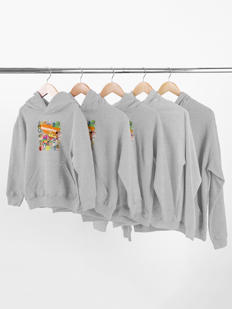 Alternate view of 90s Nick Toons Galore! Kids Pullover Hoodie