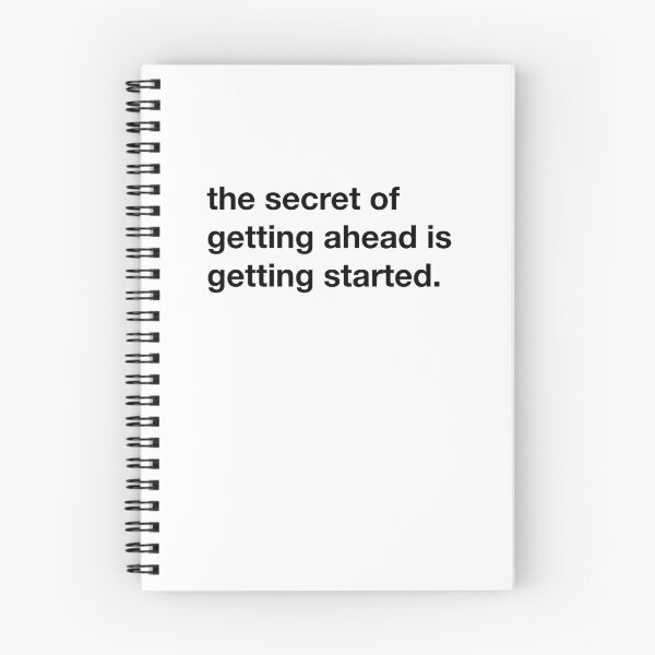 Item preview, The secret of getting ahead, is getting started. designed and sold by annafokina.