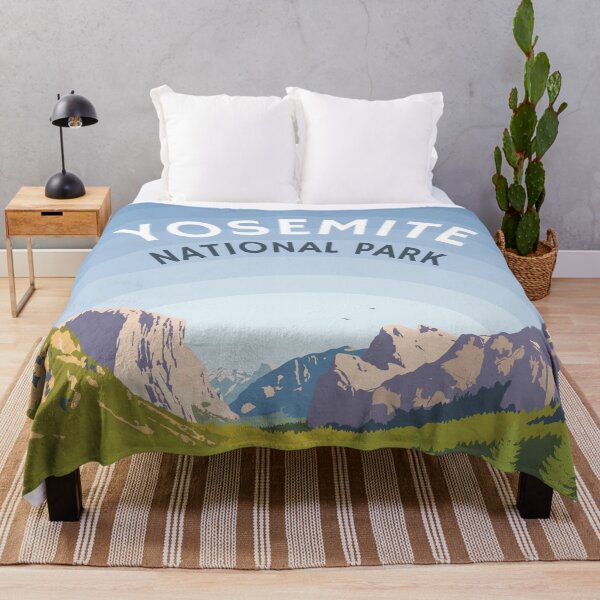 Item preview, Yosemite National Park, Retro Postcard Style Design designed and sold by crispy-prints.
