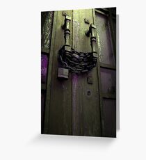 Old Iron Gate Greeting Card