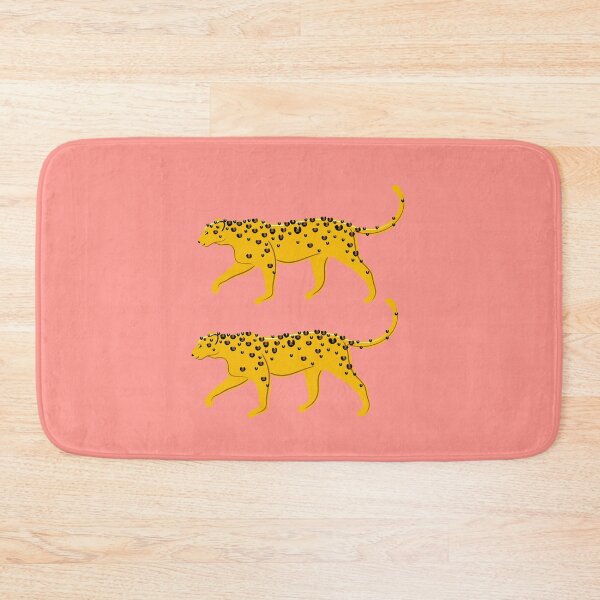 Item preview, Leopard Pair ( coral background ) designed and sold by Adam Regester.