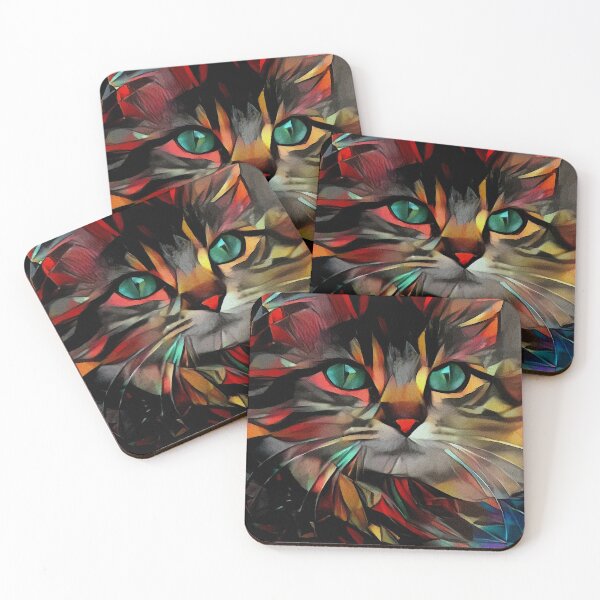 Item preview, Mollie cat, chat, cat, Lea Roche paintings designed and sold by L. ROCHE.