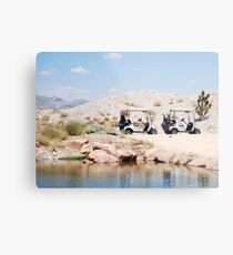 Desert Golf Metal Print