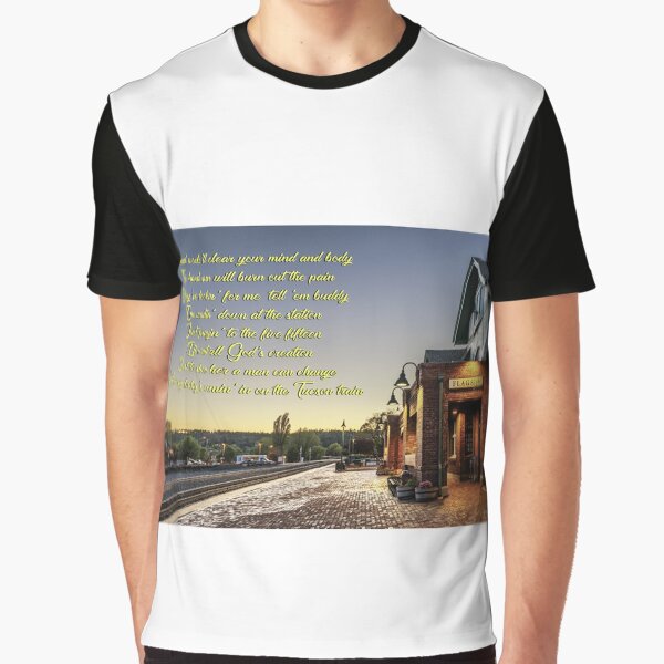 Tucson Train Lyric Tribute 1 Bruce Springsteen. Western Stars Graphic T-Shirt