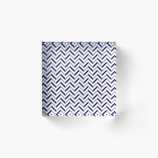 60's Pattern Acrylic Block