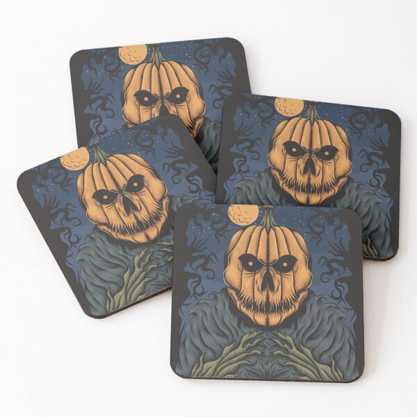 Item preview, Happy Halloween CarvedPumpkin Demon Poster designed and sold by Starquake.