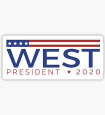 West for President Sticker