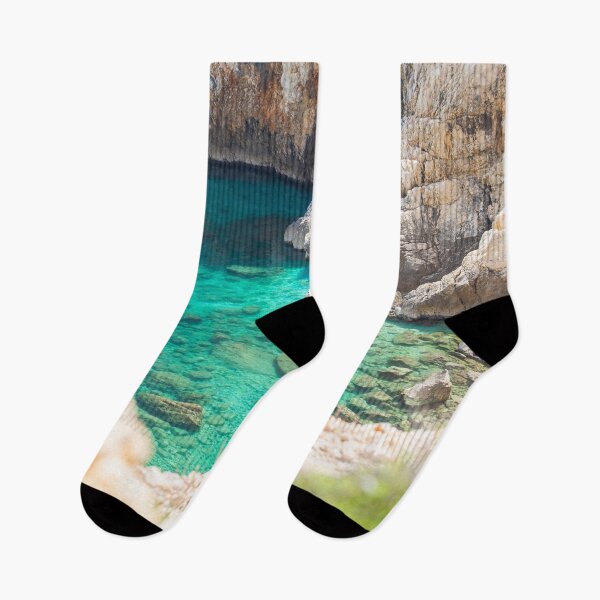 Item preview, Secret blue lagoon between rocks designed and sold by StaySaltyArt.