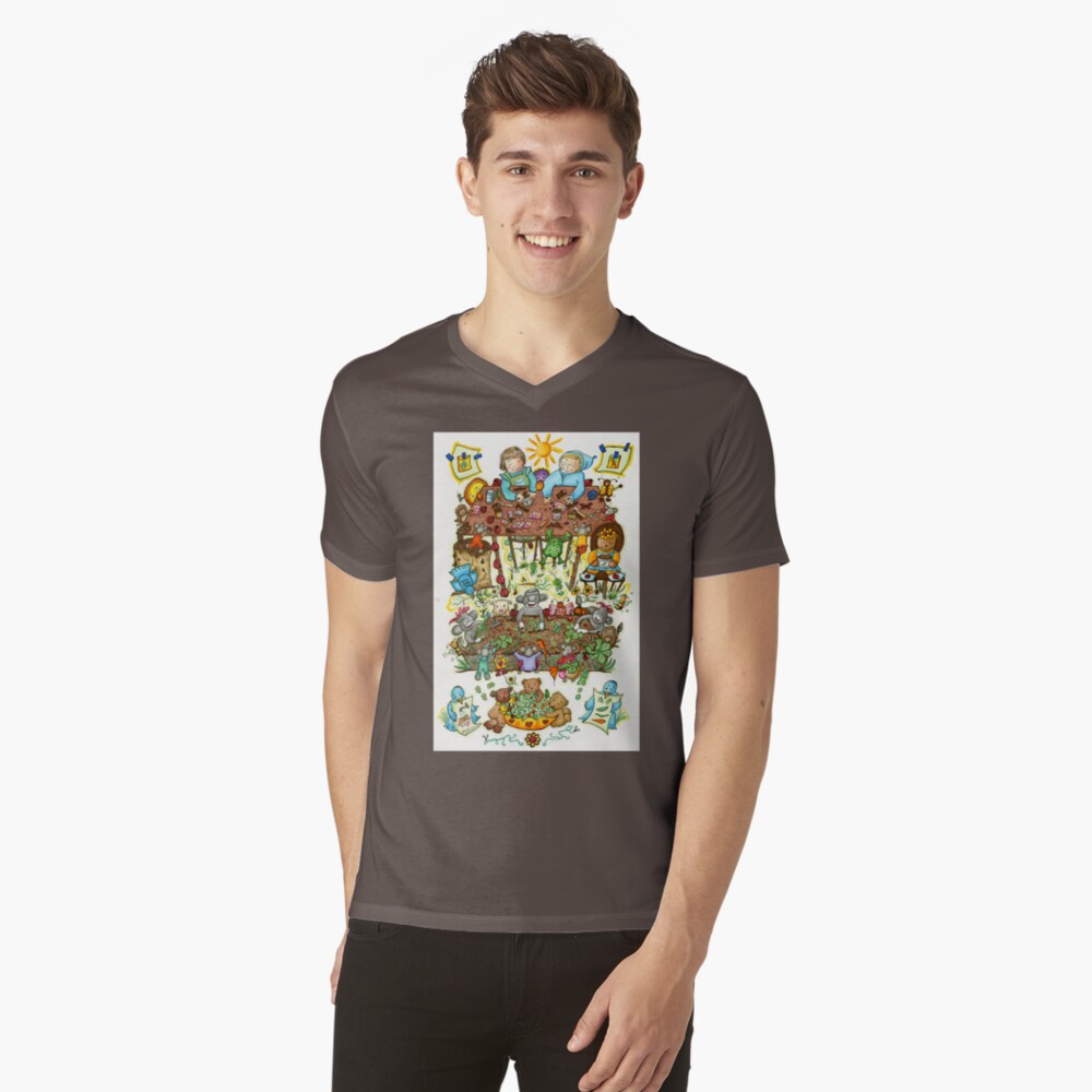 Item preview, V-Neck T-Shirt designed and sold by lorybit.