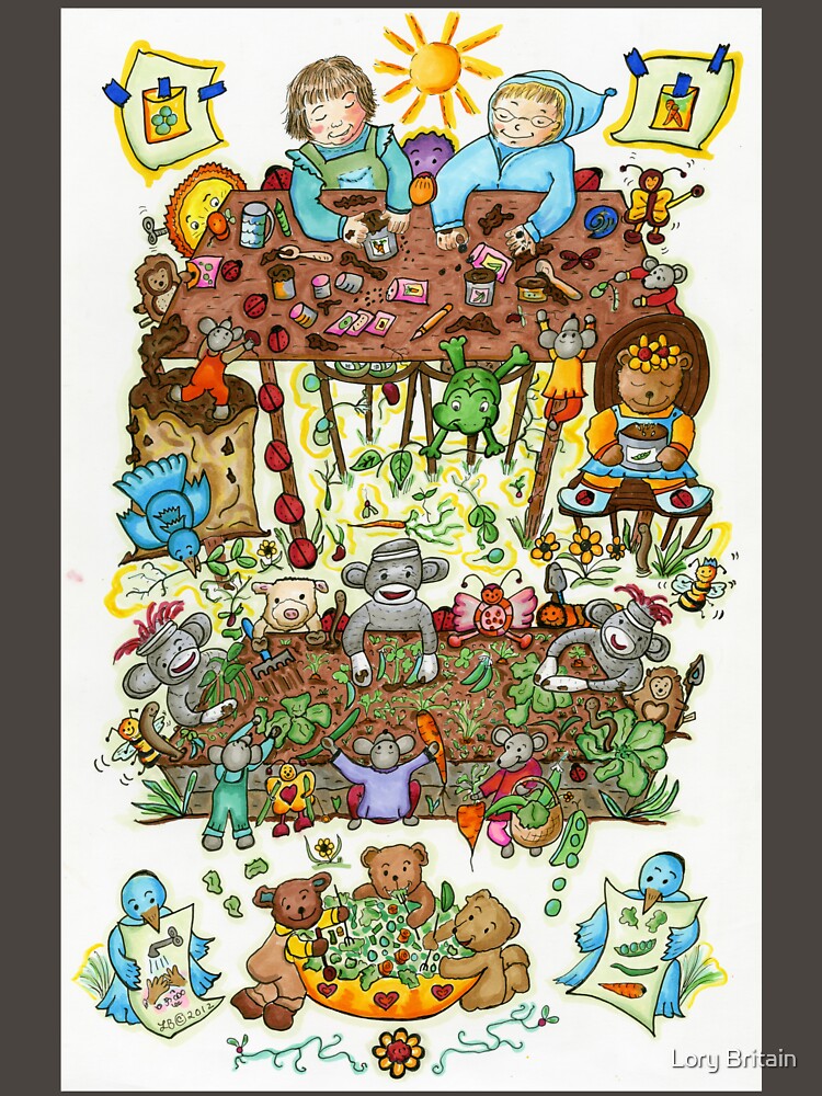 Thumbnail 7 of 7, Classic T-Shirt, Magical Gardens designed and sold by lorybit.