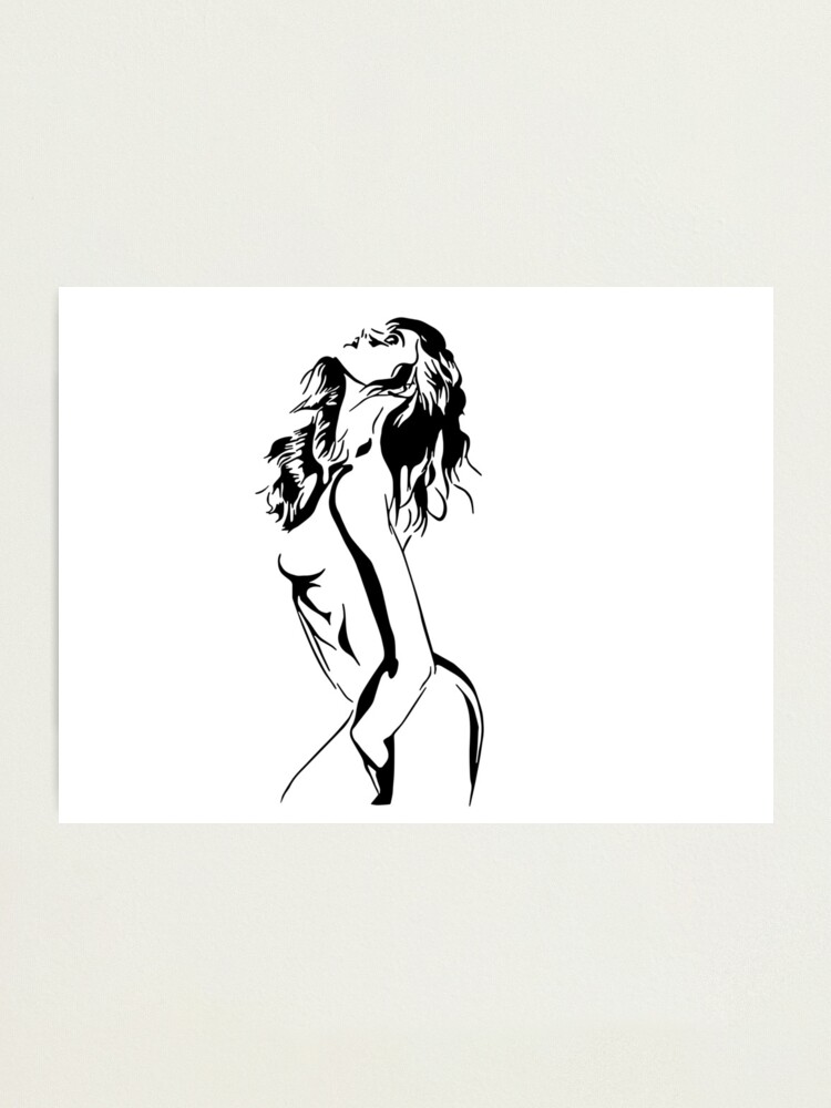 Naked Woman Silhouette Drawing Online Sale UP TO OFF