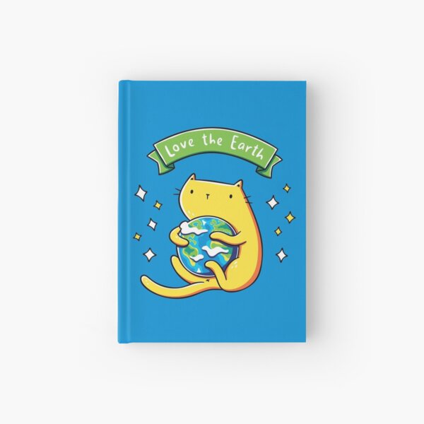 Love the Earth Cat Hardcover Journal