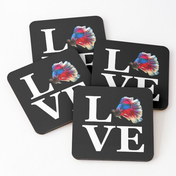 Item preview, I Love Betta Fish Siamese Fighting Fish Aquarium Fan designed and sold by JRRTs.