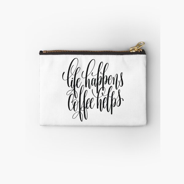 Item preview, Life Happens Coffee Helps Inspirational Quotes designed and sold by ProjectX23.