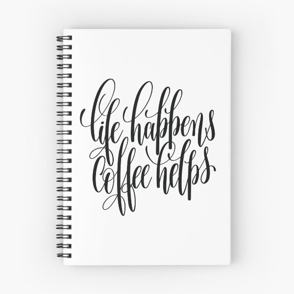 Item preview, Life Happens Coffee Helps Inspirational Quotes designed and sold by ProjectX23.
