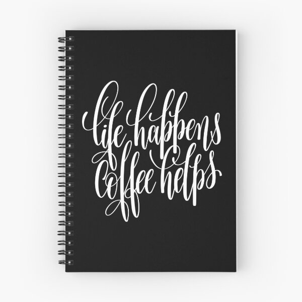 Item preview, Life Happens Coffee Helps Inspirational Quotes designed and sold by ProjectX23.