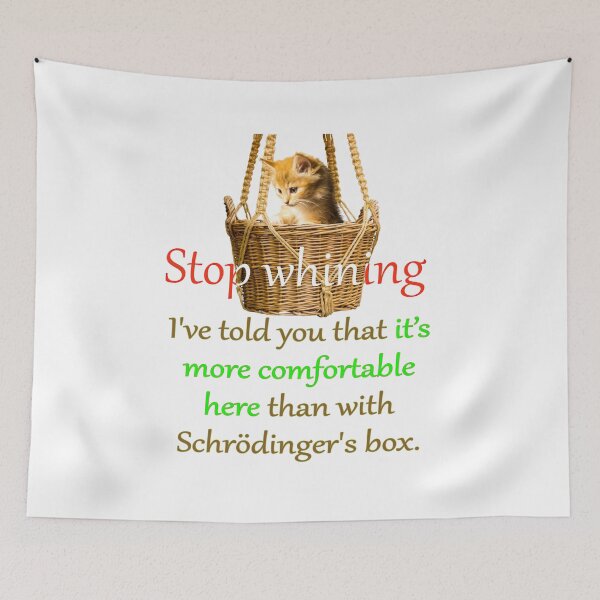 Item preview, Schrödinger's cat escapes designed and sold by GePadeSign.