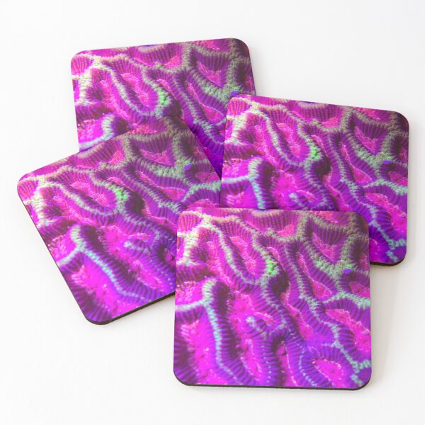 Item preview, Purple and green maze coral designed and sold by buzzmarshall.