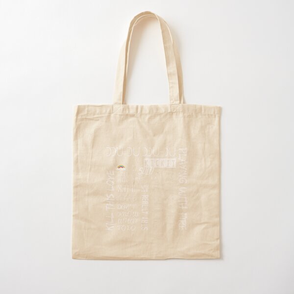 black pink tote bag