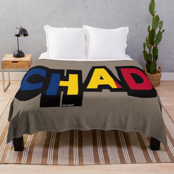 Item preview, Chad Font with Chadian Flag designed and sold by Havocgirl.