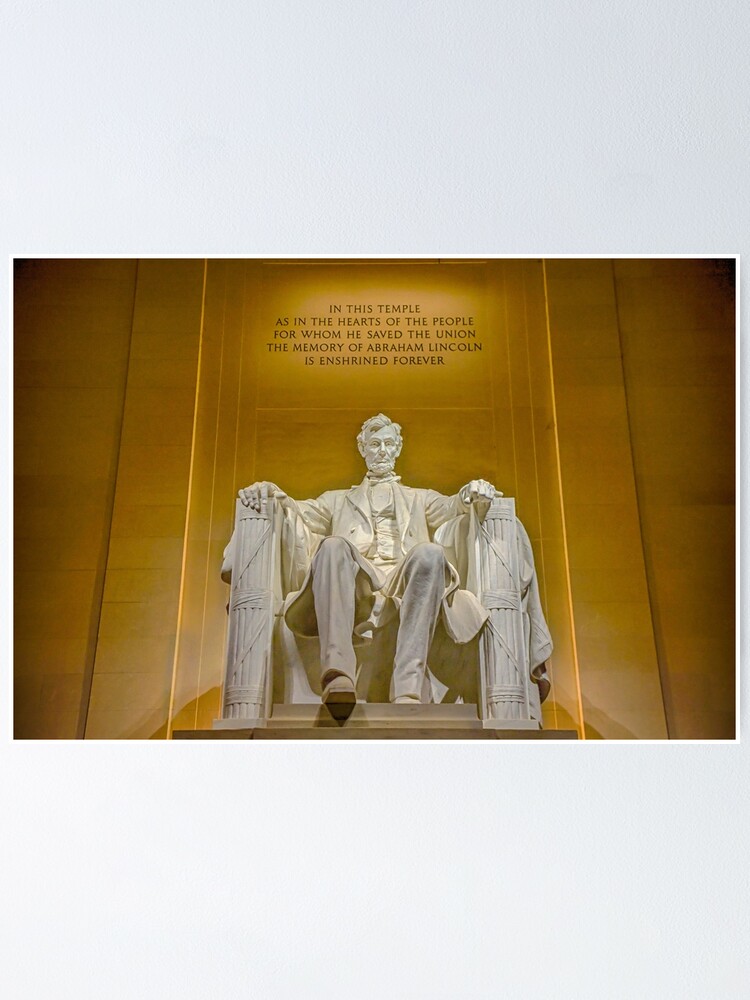 Alternate view of Abraham Lincoln Memorial Poster