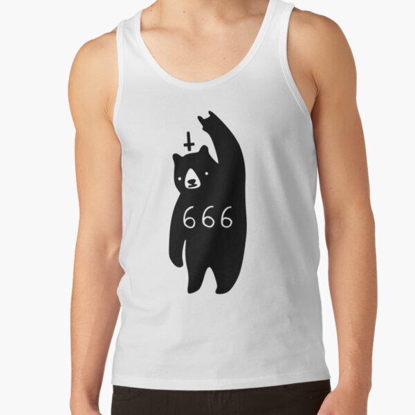 Black Bear Metal Tank Top