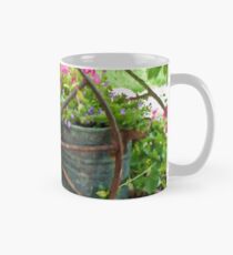 Vintage Wheel Garden Scene - Digital Oil Mug