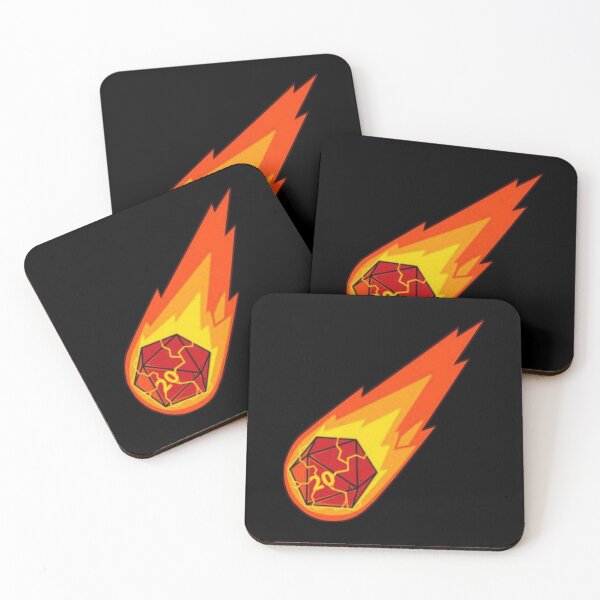 Item preview, Flaming D20! designed and sold by DoodleDashCollective.