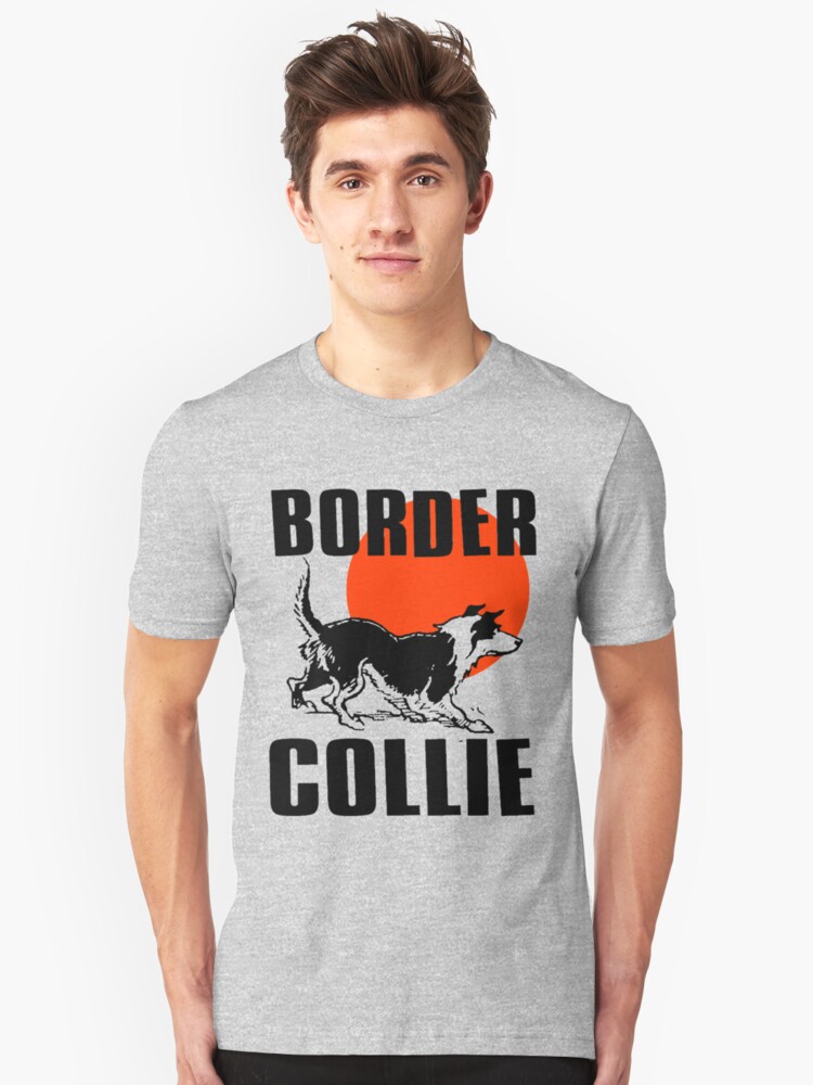 border collie in pocket t shirt