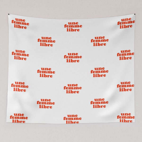 Item preview, une femm libre a free woman french phrase designed and sold by Scoopivich.
