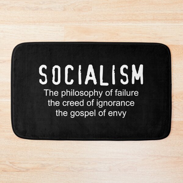 Item preview, Anti-Socialism - Winston Churchill Quote (White) designed and sold by TheLastStand.
