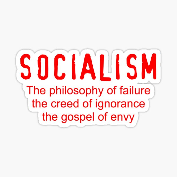 Item preview, Anti-Socialism - Winston Churchill Quote (Red) designed and sold by TheLastStand.