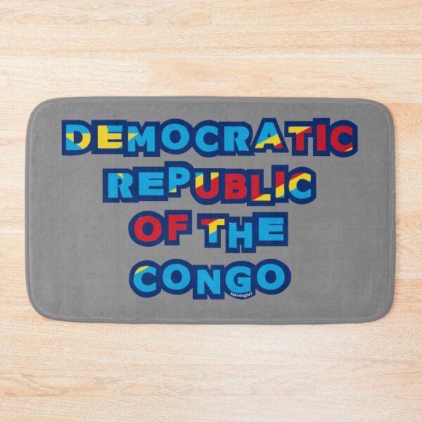Item preview, Democratic Republic of the Congo Font with Congolese Flag designed and sold by Havocgirl.