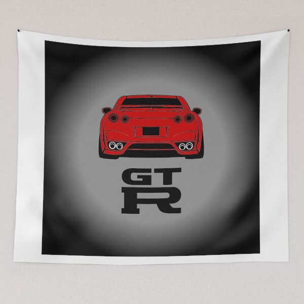 Item preview, Nissan GT-R Rear View – Minimal JDM Sports Car Design designed and sold by Road To Track.