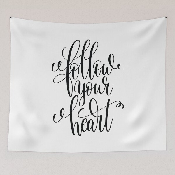Item preview, Follow Your Heart Inspirational Quotes designed and sold by ProjectX23.