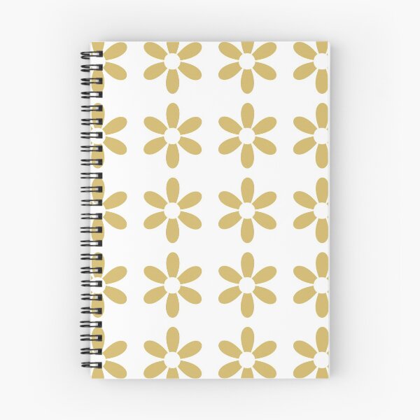 Item preview, Daisy Puff Papercut Flower in Dijon Mustard Yellow on White Solid. Textured Minimalist Retro Floral Design designed and sold by kierkegaard.