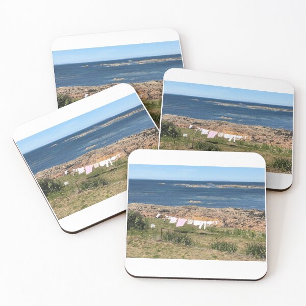 Item preview, washing line in Jersey on the coast designed and sold by designInk.