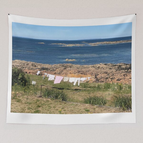 Item preview, washing line in Jersey on the coast designed and sold by designInk.