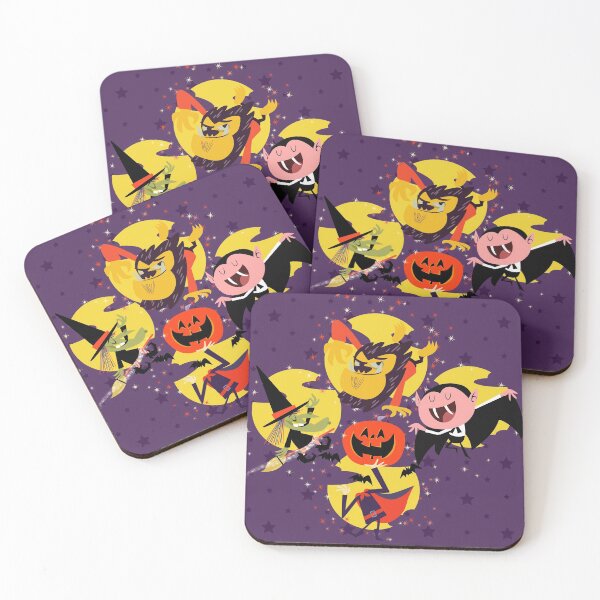 Item preview, monster halloween bash designed and sold by Wonderful world of whimsical Art of yesteryear and today .