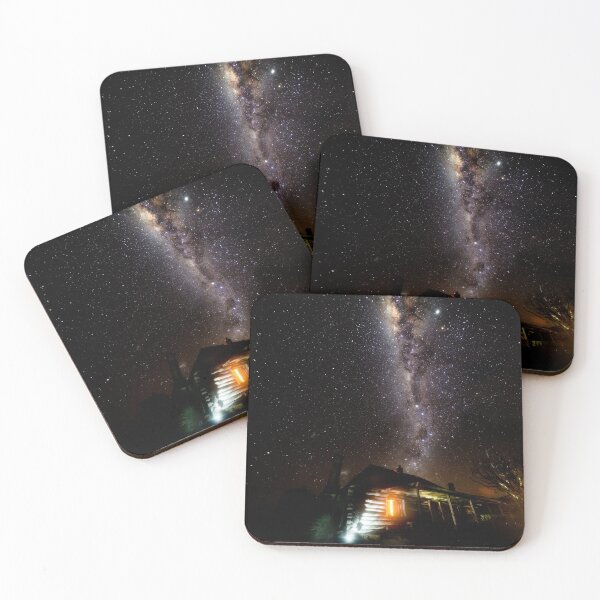 Item preview, Milky Way over a log cabin designed and sold by dags.