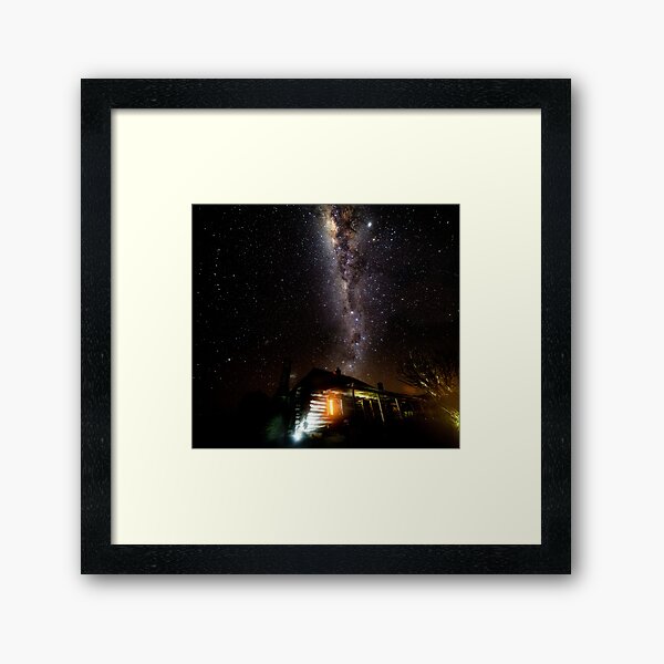 Item preview, Milky Way over a log cabin designed and sold by dags.