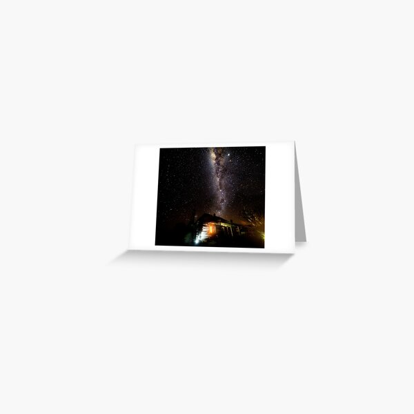 Item preview, Milky Way over a log cabin designed and sold by dags.