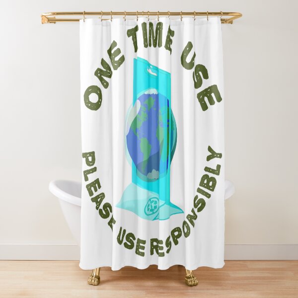 One Time Use Shower Curtain