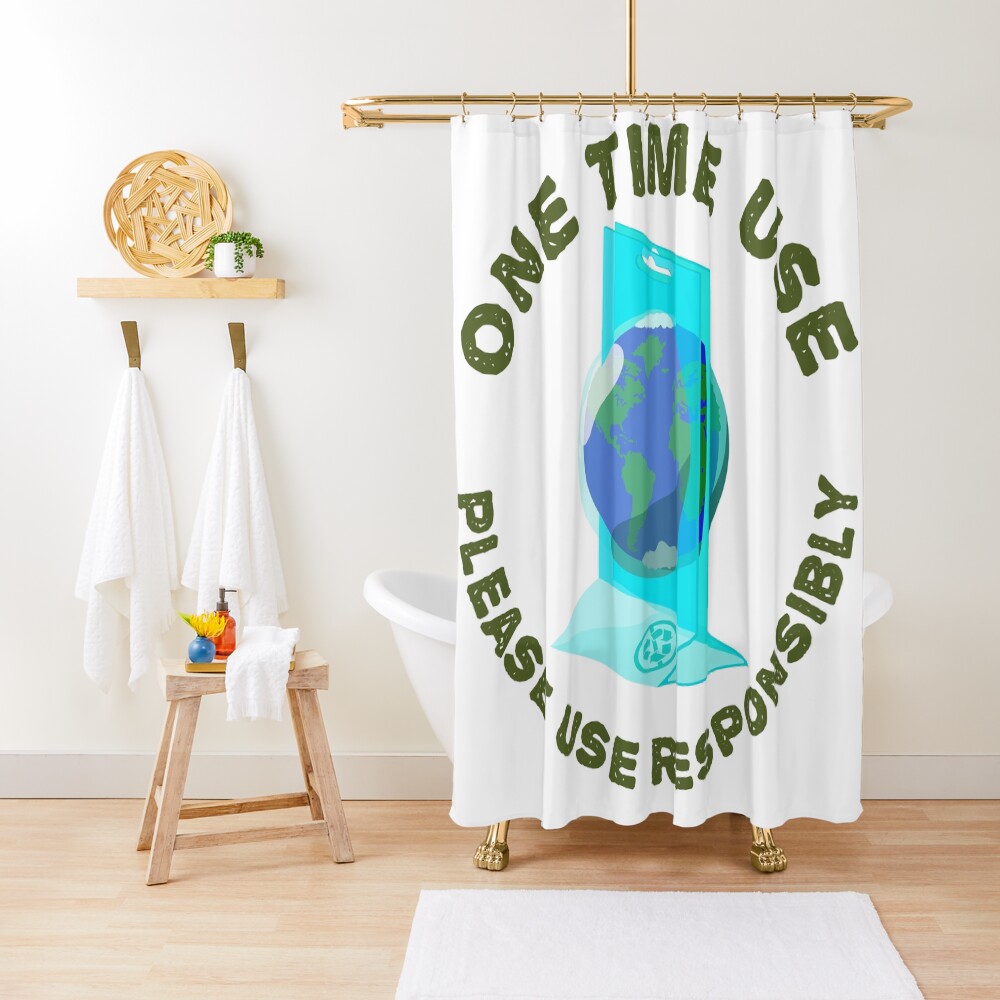 One Time Use Shower Curtain